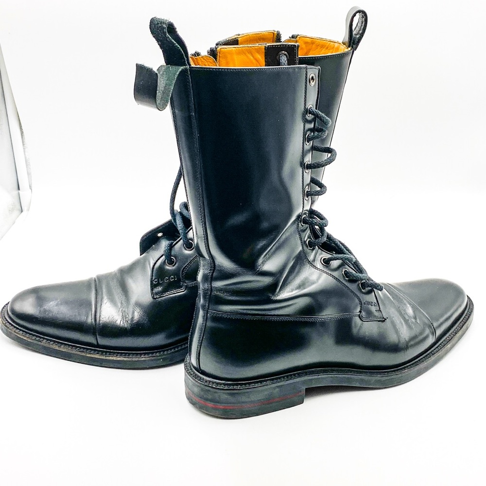 Gucci Leather Boots Size 7.5